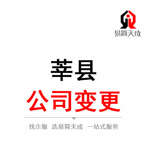 莘县公司变更注册代办理