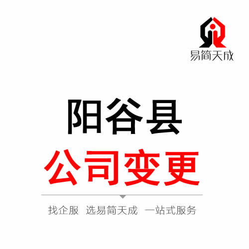 阳谷公司变更注册代办理